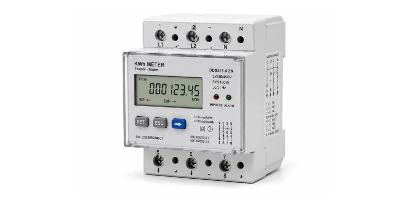 komponen plts kwh meter ekspor impor