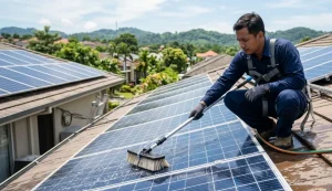 cara merawat panel surya